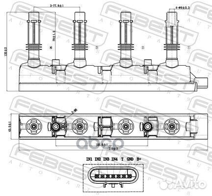 18640-003 катушка зажигания Chevrolet, Opel 1