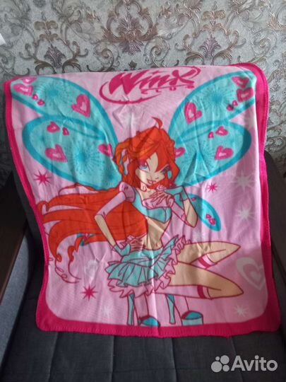 Одеяло флисовое новое