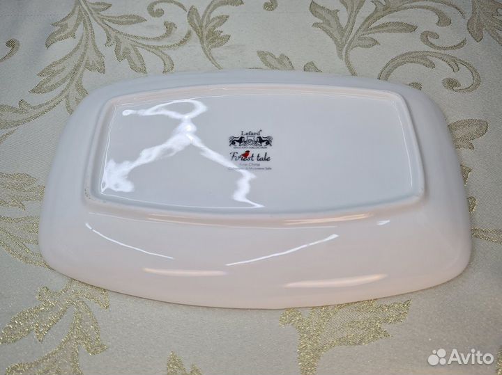 Блюдо Лесная сказка Снегири