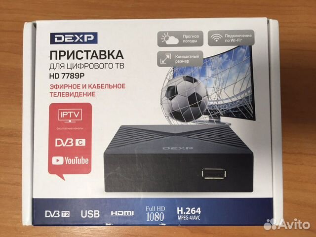 Как подключить приставку дехр Приставка Dexp "HD 7789P" купить в Ростове-на-Дону Электроника Авито