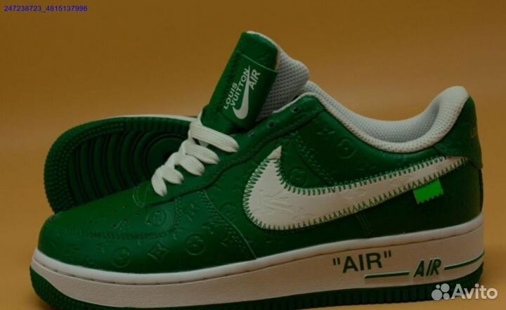 Кроссовки Nike air force 1 Louis Vuitton Green