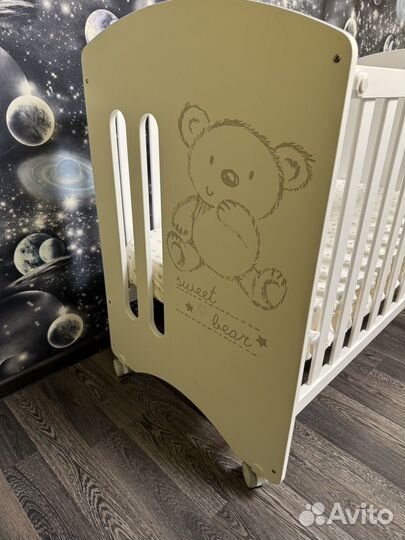 Кроватка 120x60 Micuna Sweet Bear + Матрас