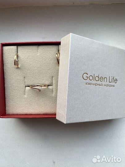 Золотые серьги