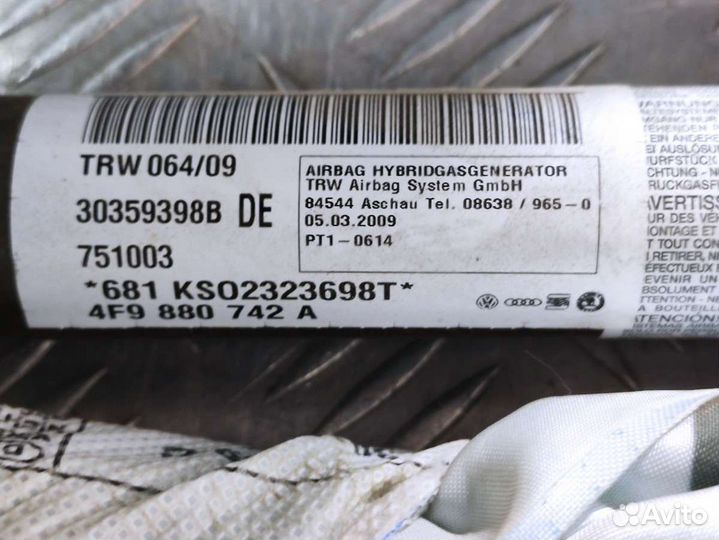 Подушка безопасности боковая (шторка) Audi A6 Allr