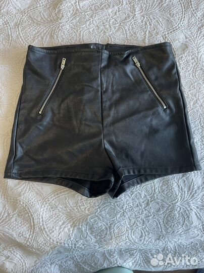 Шорты женские кожаные hm 44