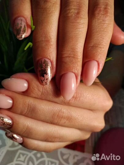 Маникюр наращивания ногтей