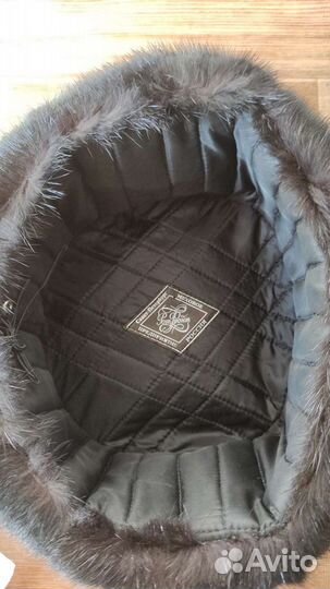 Норковая шапка мужская ушанка