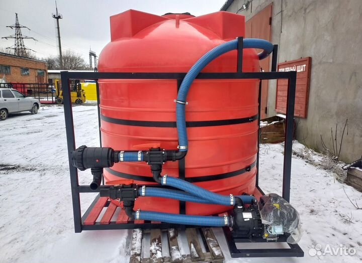 Емкость с насосом кассета 10000л