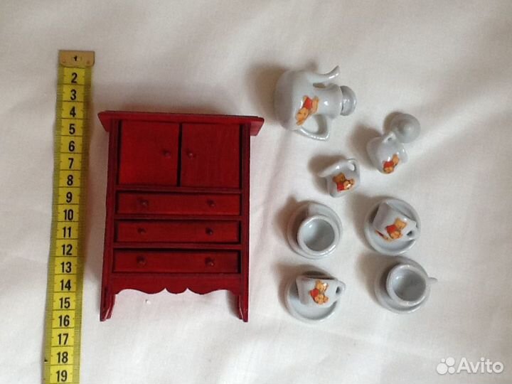 Игрушки мини. Мебель. Посуда для кукол. Винтаж