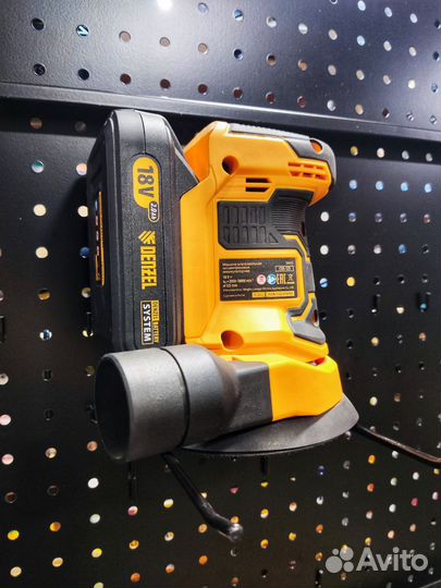 Машина шлифовальная эксцентриковая denzel COS-125