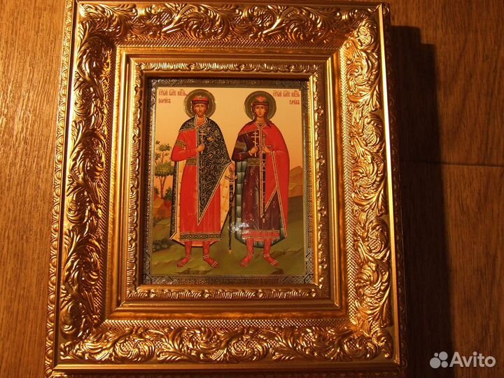 Икона Святые Борис и Глеб