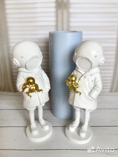 Силиконовая форма для гипса смолы Водолазка