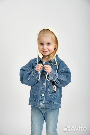 Куртка джинсовка для девочки мальчика детская