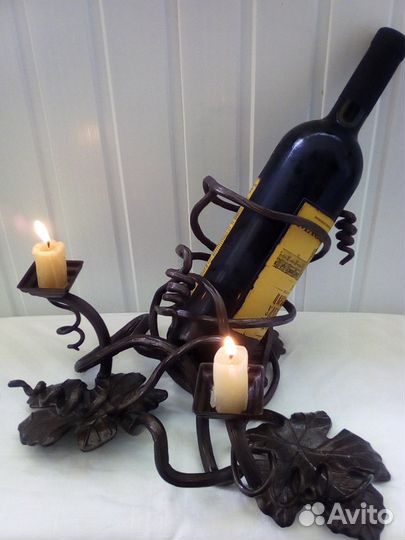 Новая кованая подставка для шампанского/вина