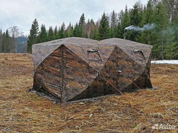 Палатка Куб утепленный сдвоенный 440 х 220