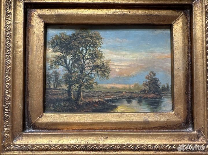 Картина маслом на холсте антиквариат