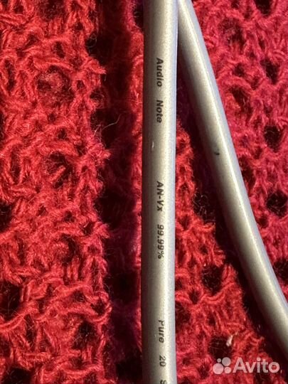 Межблочный кабель 2 rca 2rca Audio Note AN-VX