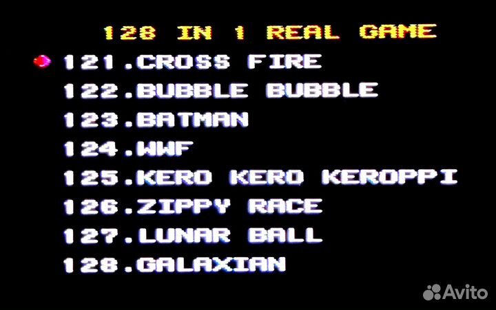 Денди 8-bit. Картридж 128 в 1 Сборник игр. Новый