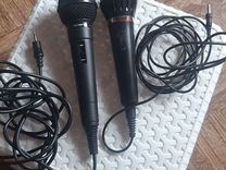 2 sony микрофона для караоке проводной