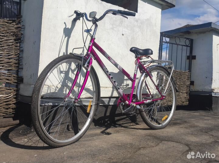 Городской велосипед stels малиновый 19