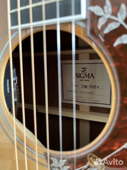 Электроакустическая гитара Sigma DM-SG5+