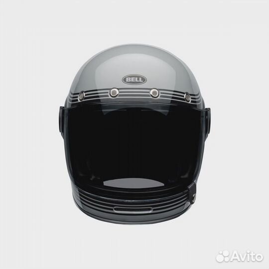 Мотошлем интеграл Bell Bullitt Flow серый