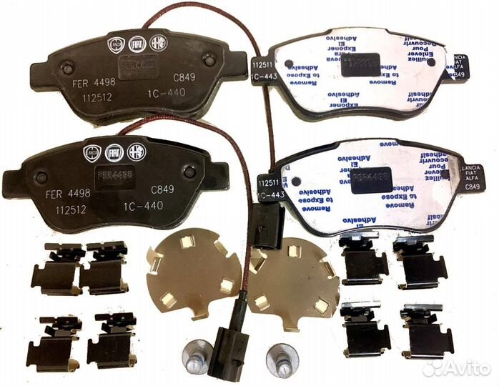 Колодки тормозные linea corsa D пер. fiat 77365857