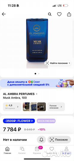 Парфюмерная вода alambra