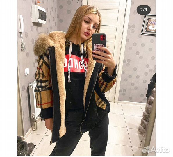 Женская куртка с мехом