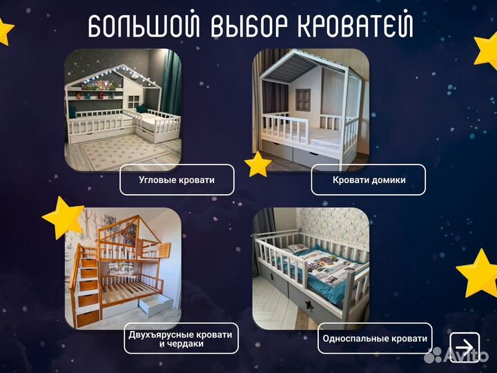 Детская двухъярусная кровать