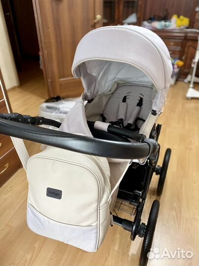 Коляска 2 в 1 indigo эко кожа