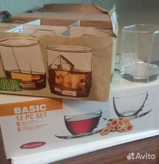 Чайные чашки набор, стаканы