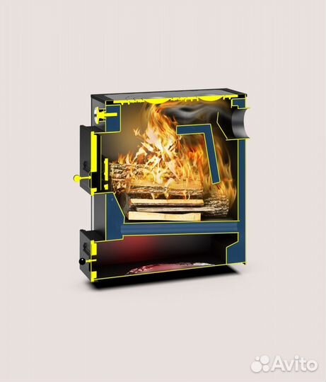 Твердотопливный котёл Куппер Практик 16В(с плитой)