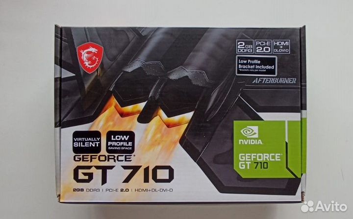 Видеокарта MSI GeForce GT 710 Silent LP 2gb