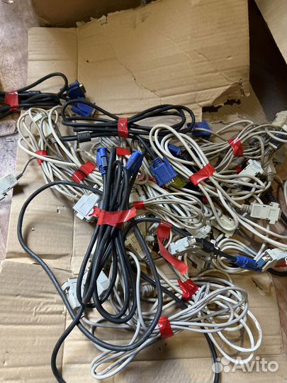 Провода COM-COM и VGA