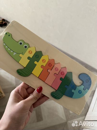 Деревянные пазлы для детей развивающие игрушки