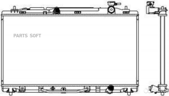 Радиатор охлаждения Тойота Камри 40 3.5 07