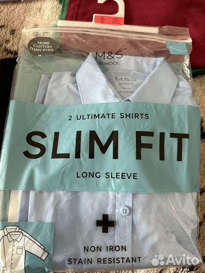 Новая рубашка 8-9 лет 128- 134 см для школы