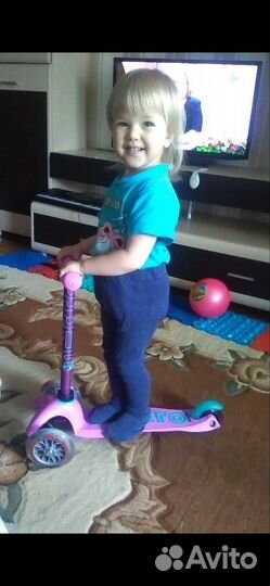 Самокат детский трехколесный бу