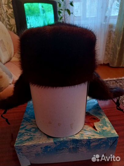 Норковая шапка мужская ушанка