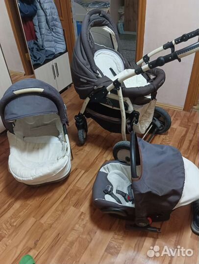 Коляска 3 в 1 прогулочная автолюлька переноска