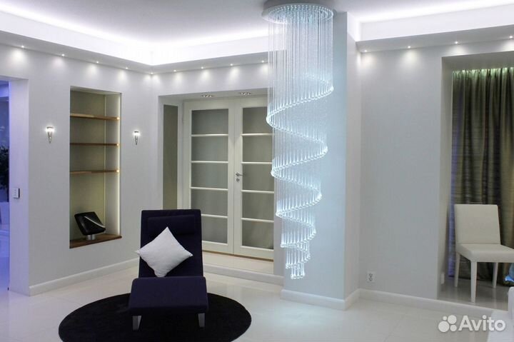 Оптоволоконная люстра pisa optic light