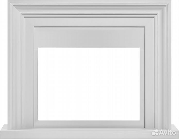 Электрокамин с широким очагом 2D Electrolux EFP/P-2520LS N с порталом Firelight Stretto 25 белый