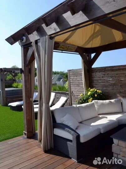 Шторы уличные для беседки