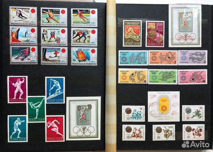 Альбом с марками Спорт, 22х30 см, 10 л