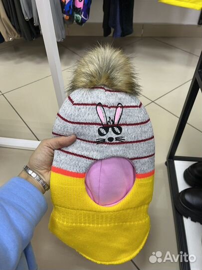 Шапка шлем для девочки новая