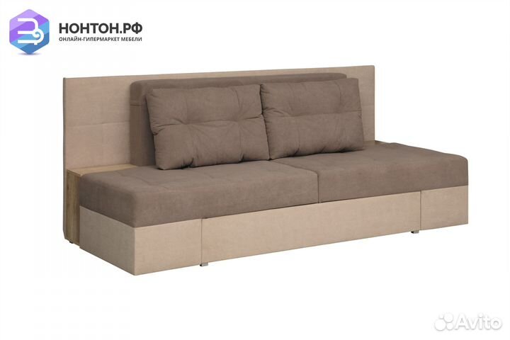 Диван трансформер Даллас коричневый / бежевый