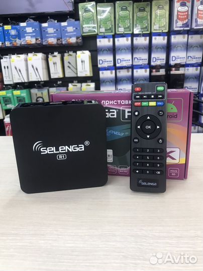Смарт TV приставка 4К selenga R1