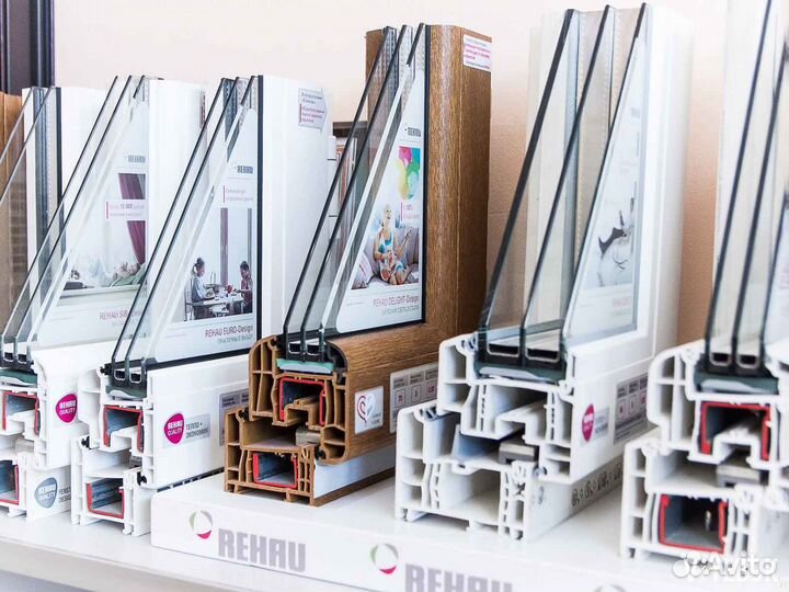 Ремонт окон, стеклопакет обычный RAL1919