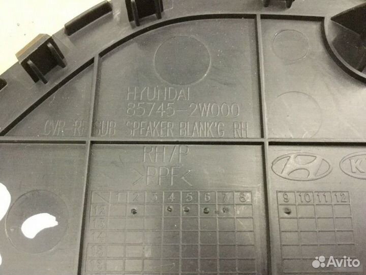 Накладка обшивки багажника Hyundai Santa Fe 2012